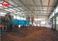 Carbon Steel Steam Tube Dryer , Spent Grain Rotary Industrial Drum Dryer