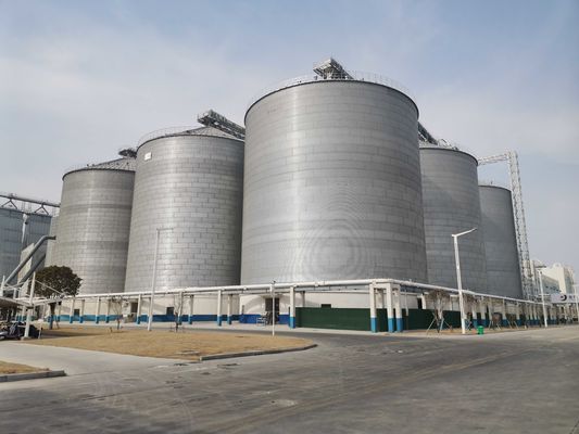 Thiết kế dọc thép hạt silo để ngăn ngừa độ ẩm và không gian hiệu quả thép không gỉ