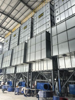 Máy sấy hạt nhỏ phát hiện nhiệt độ trực tuyến cho ngô với thiết bị điều khiển tự động và bảo vệ an toàn