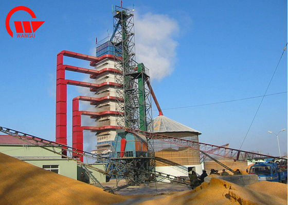 Máy sấy ngô đơn ngoài trời với đầu đốt Husk Công suất 100 - 1000 tấn