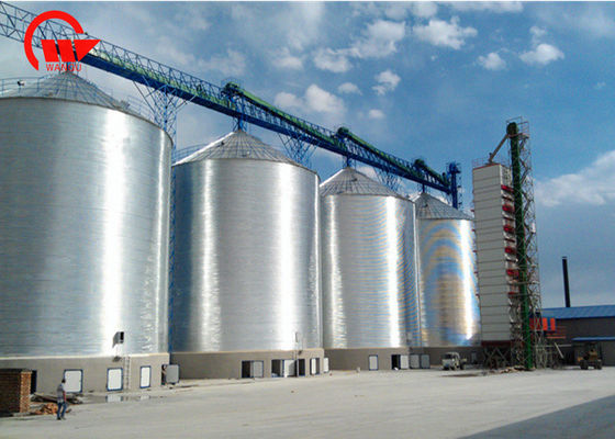 Hạt thép cách nhiệt 12,8 M Silo cho bột Sotrage Tất cả các loại hạt